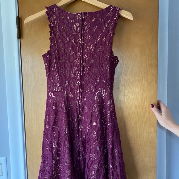 City studio lace purple dress - Picture 2 of 2